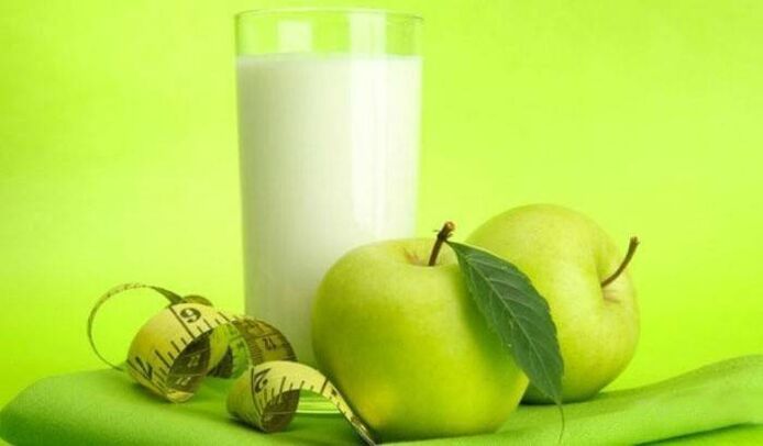 Keefir ja õunad kehakaalu langetamiseks